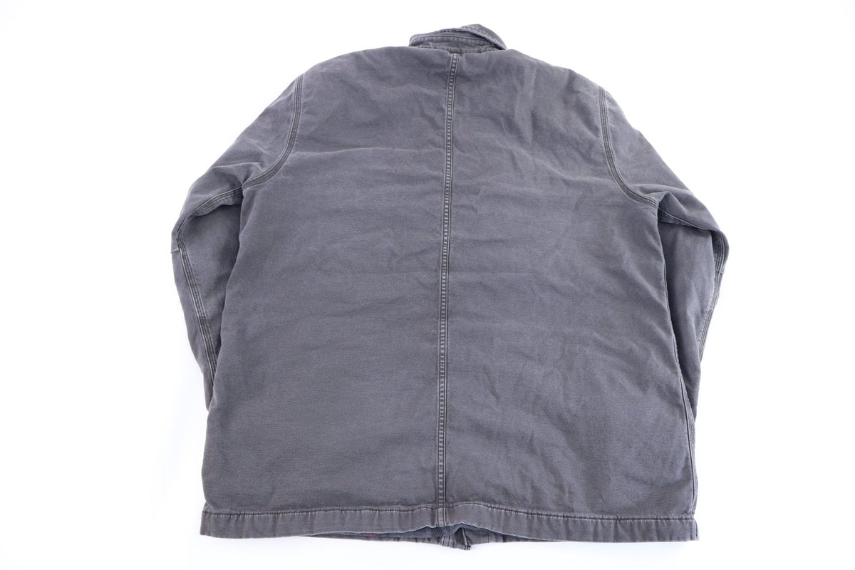 Carhartt Logo Patch Grey LS Button Down