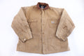 Carhartt Logo Patch Tan Blanket Lined Chore Jacket