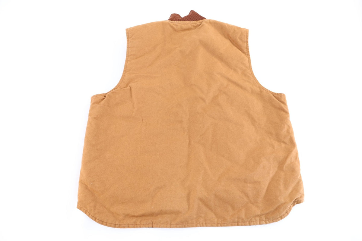 Carhartt Logo Patch Tan Full Zip Vest