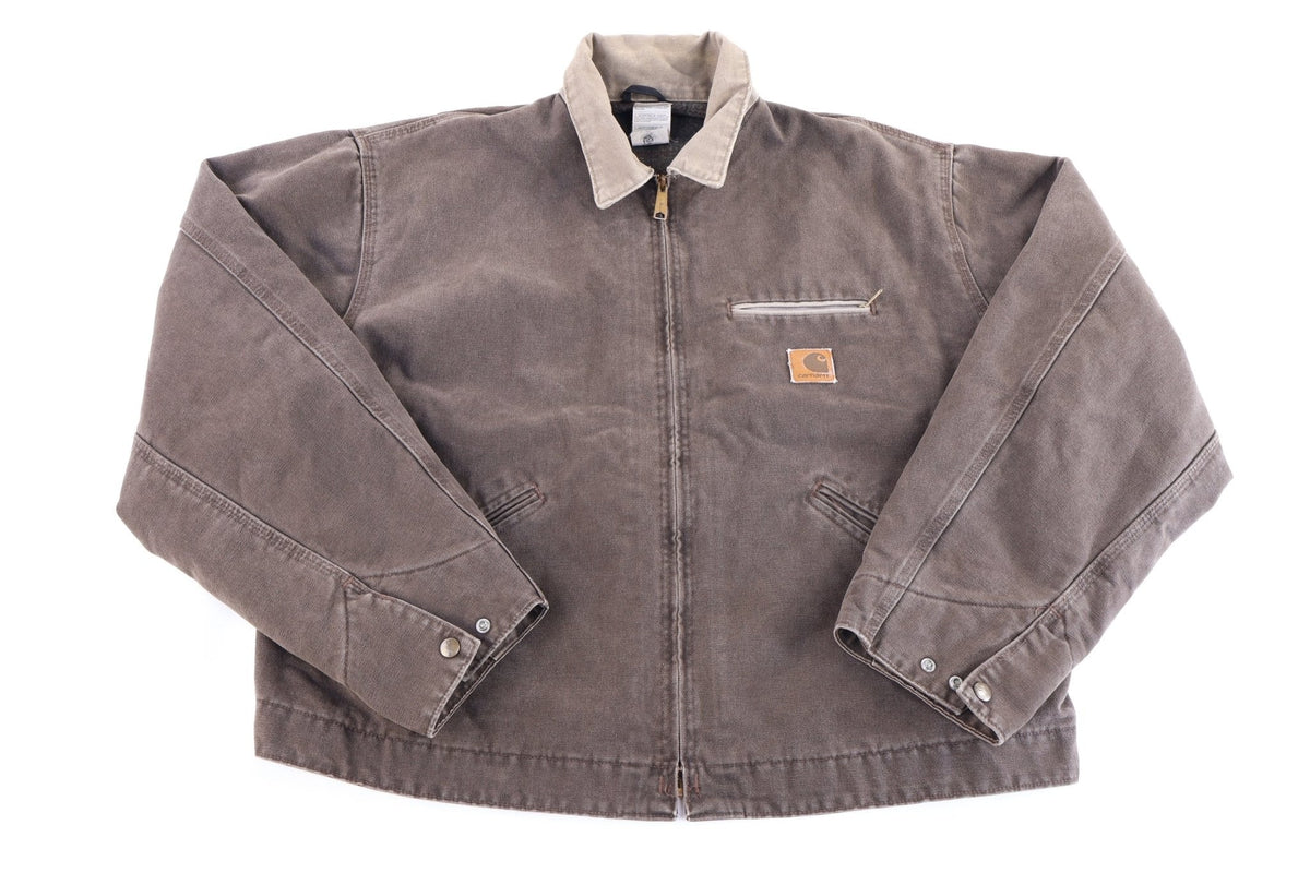 Carhartt Logo Patch Timber Brown Full Zip Detroit Jacket product image 1