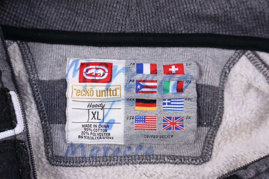 Ecko Unlimited Embroidered Grey Full Zip Jacket product image 3
