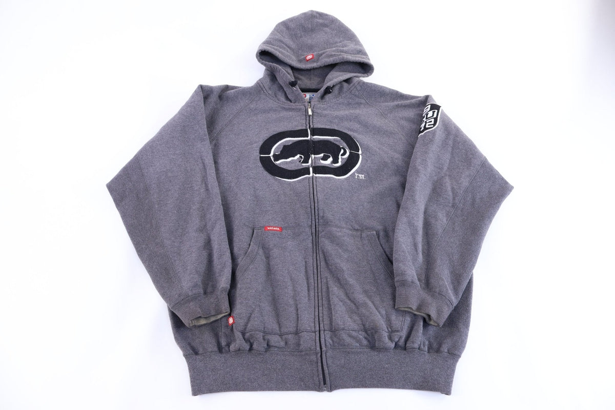 Ecko Unlimited Embroidered Grey Full Zip Jacket product image 1