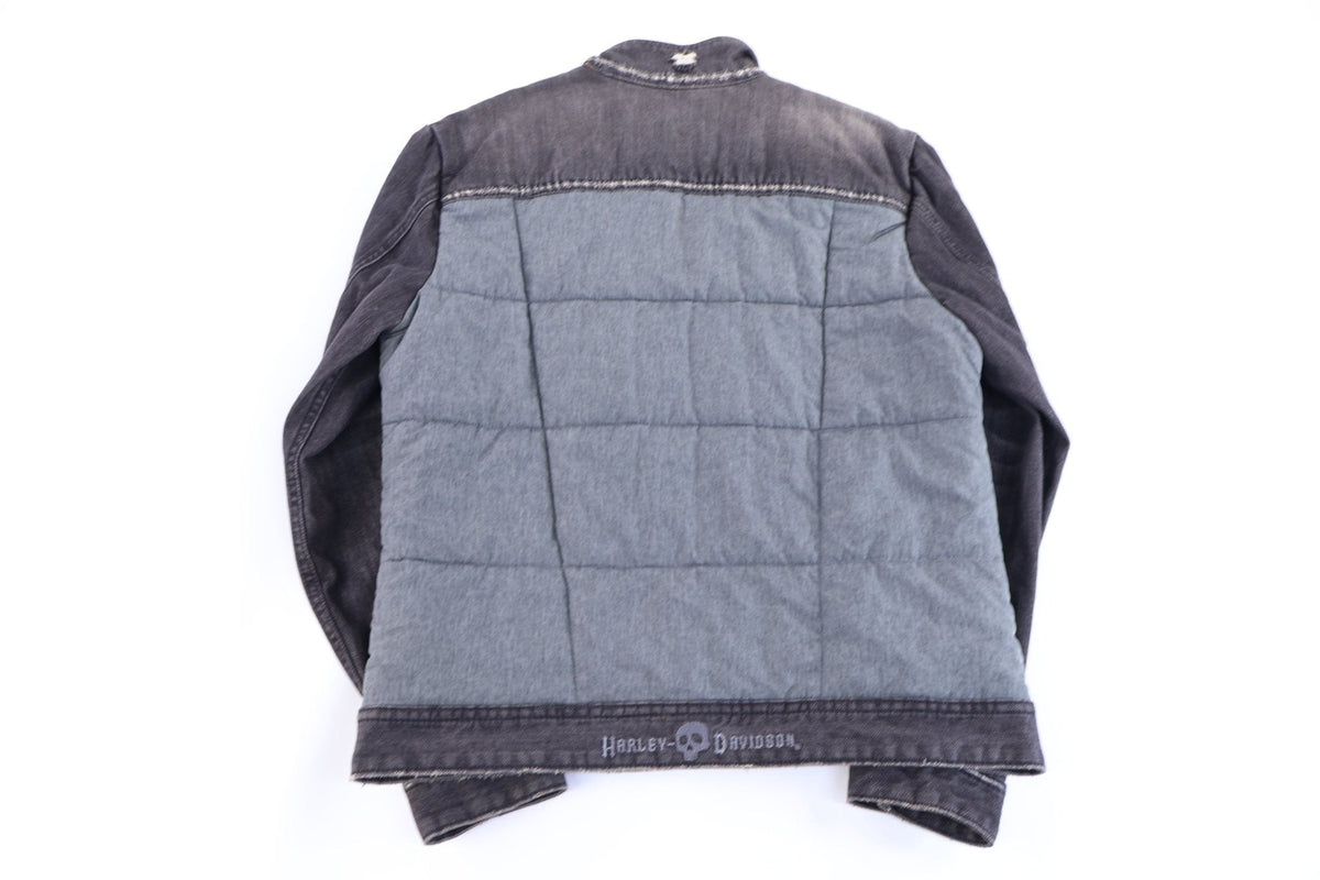 Harley Davidson Motorcycles Grey & Black Button Jacket product image 2