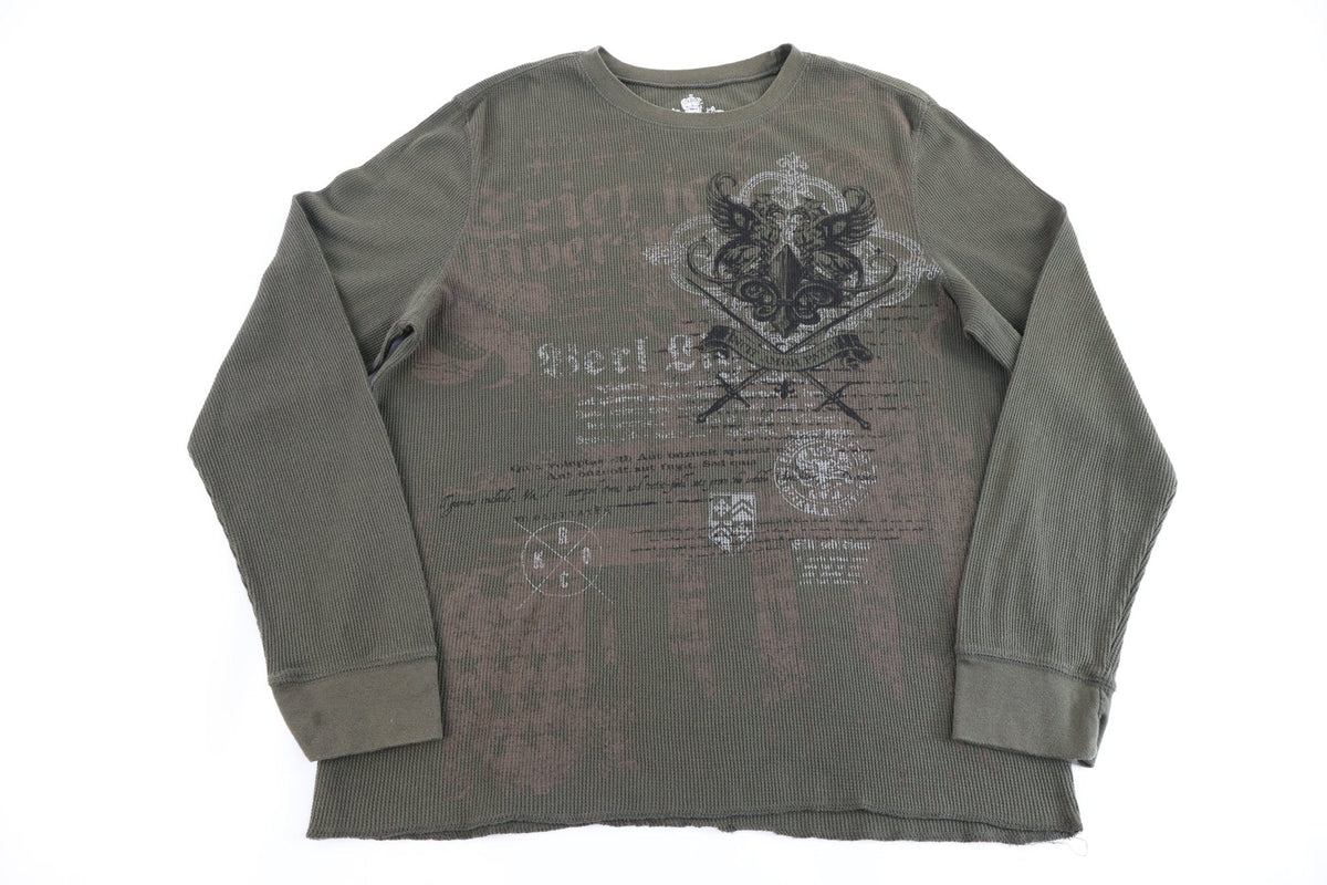 Helix Grunge Graphic Green Thermal LS T-shirt product image 1