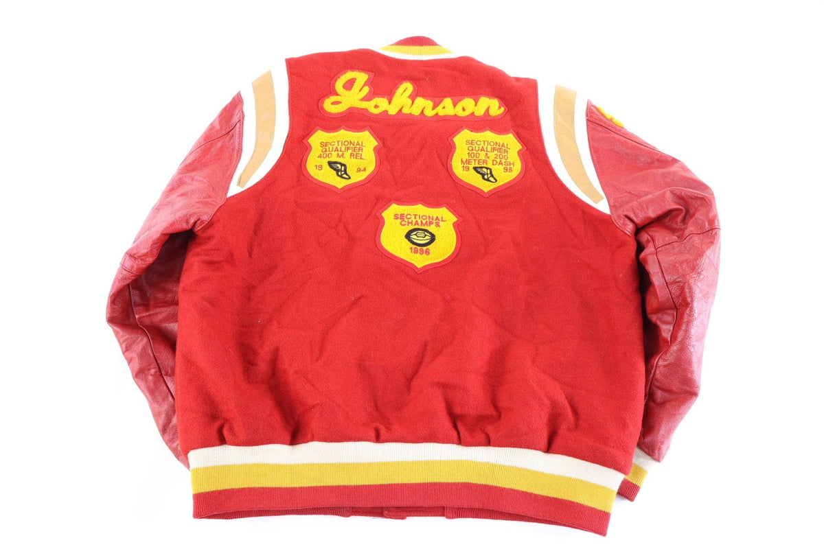 Holloway Red And Yellow Varsity Jacket product image 2
