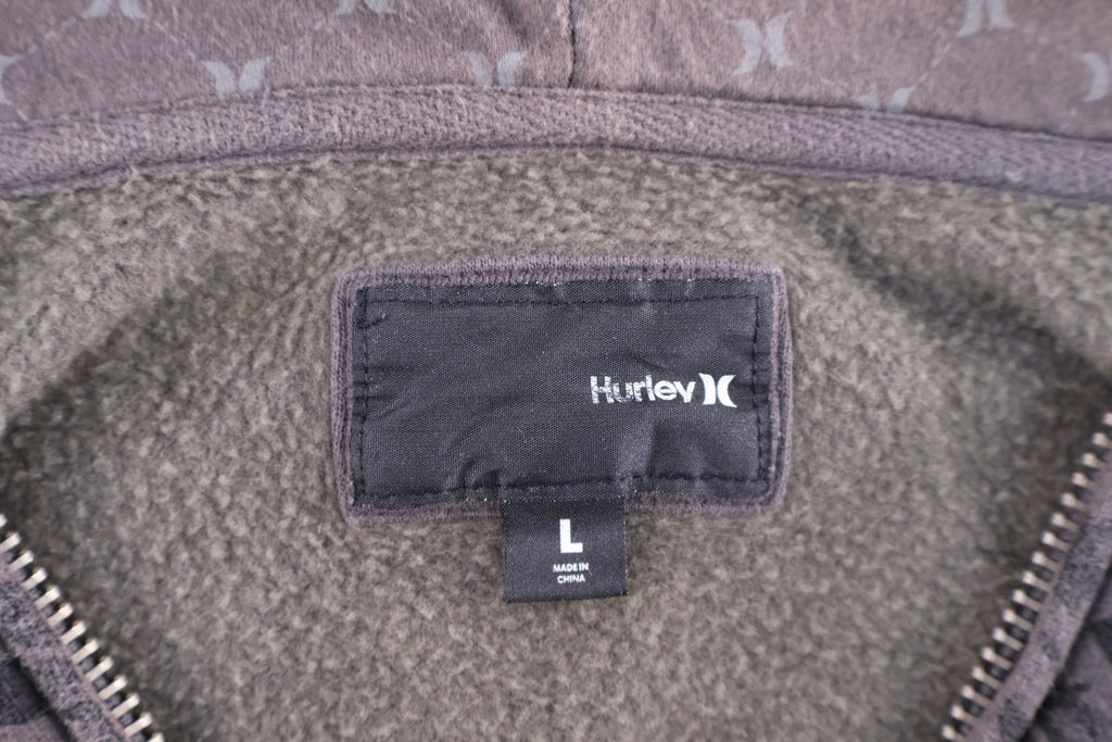 Hurley Embroidered Logo Grey Full Zip Jacket product image 3