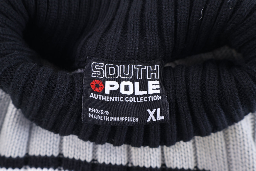 Southpole Black, Grey & White Knit Sweater