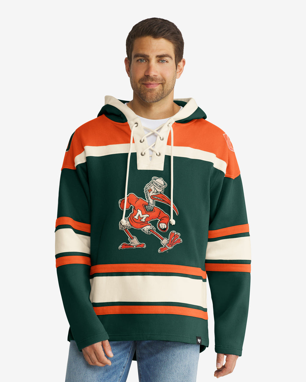 MIAMI HURRICANES SUPERIOR '47 LACER HOOD product image 1