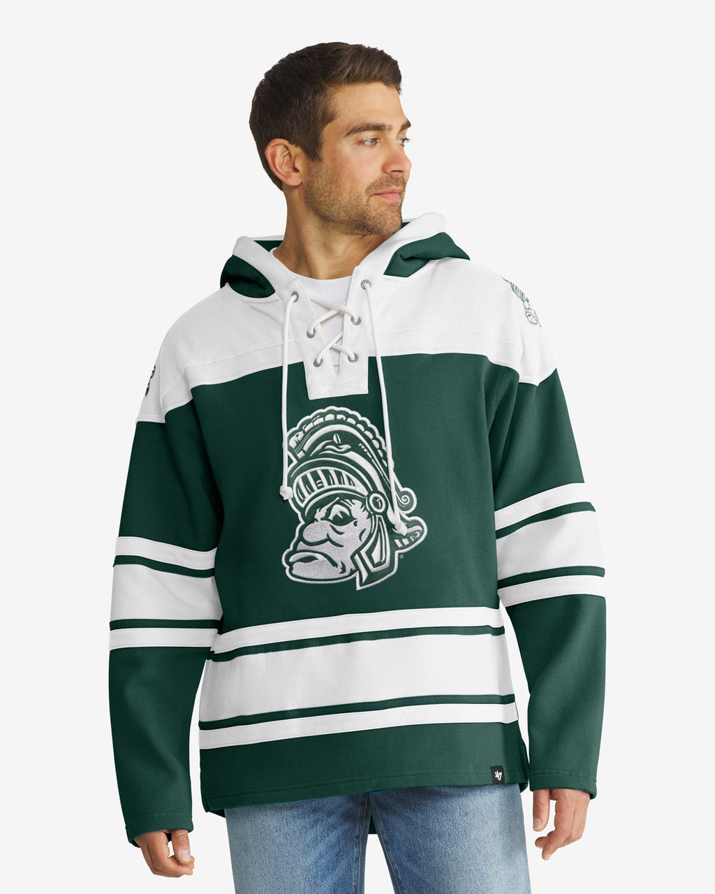 MICHIGAN STATE SPARTANS VINTAGE SUPERIOR '47 LACER HOOD product image 1
