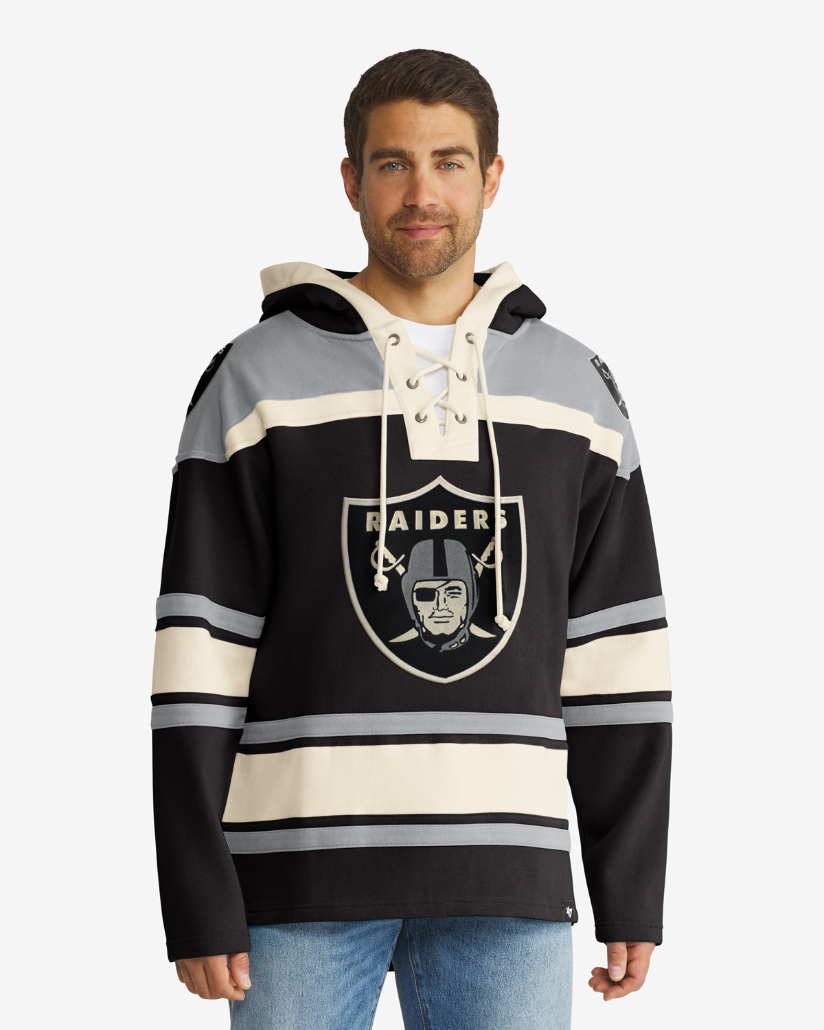 LAS VEGAS RAIDERS '47 SUPERIOR LACER HOOD product image 1