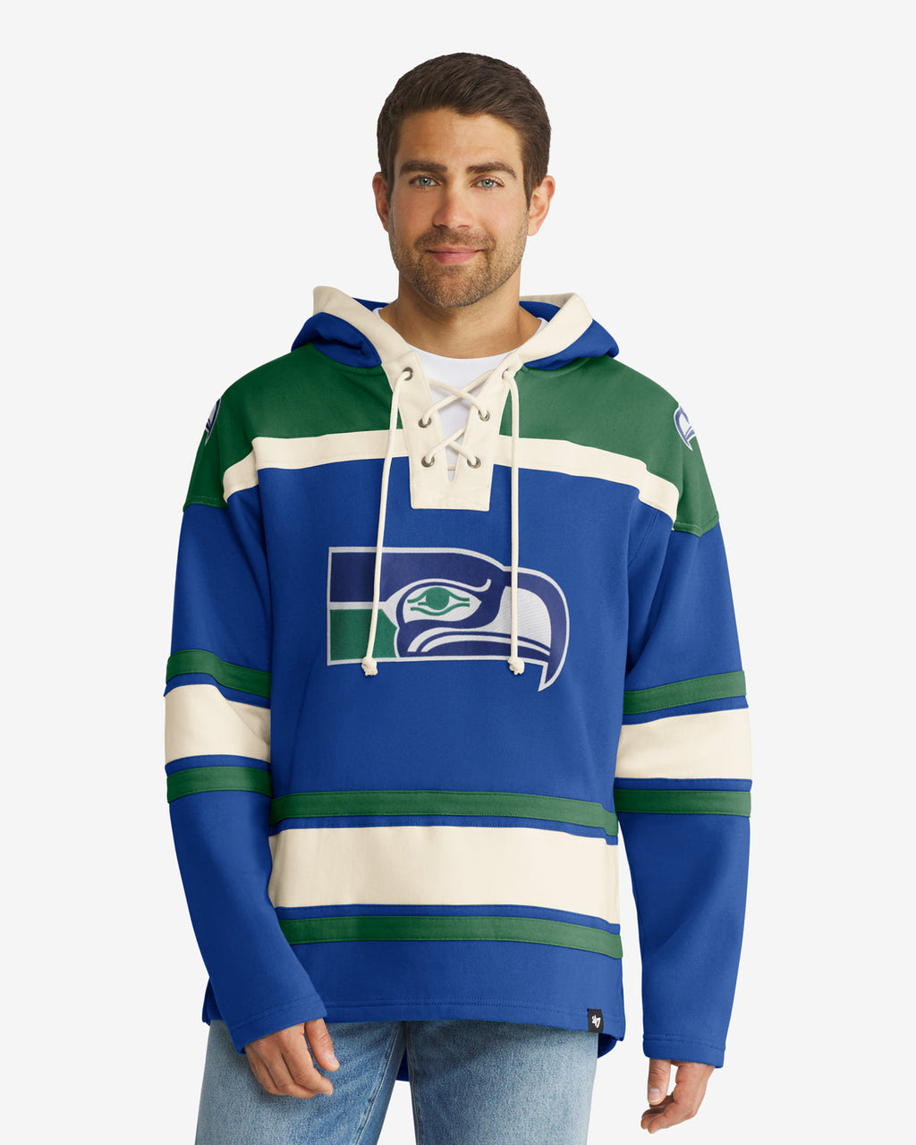 SEATTLE SEAHAWKS HISTORIC SUPERIOR '47 LACER HOOD product image 1