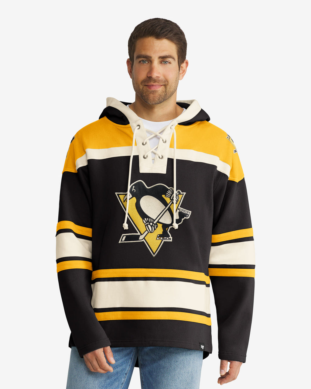 PITTSBURGH PENGUINS '47 SUPERIOR LACER PULLOVER HOOD product image 1