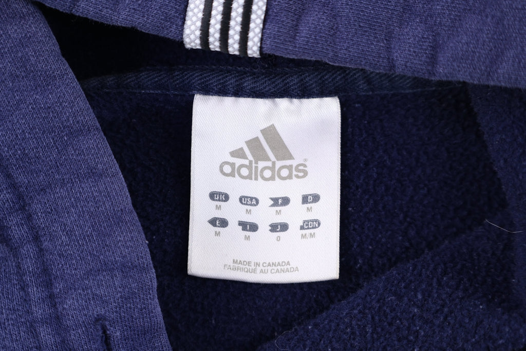 Vintage Adidas Embroidered Logo Blue Pullover Hoodie product image 4
