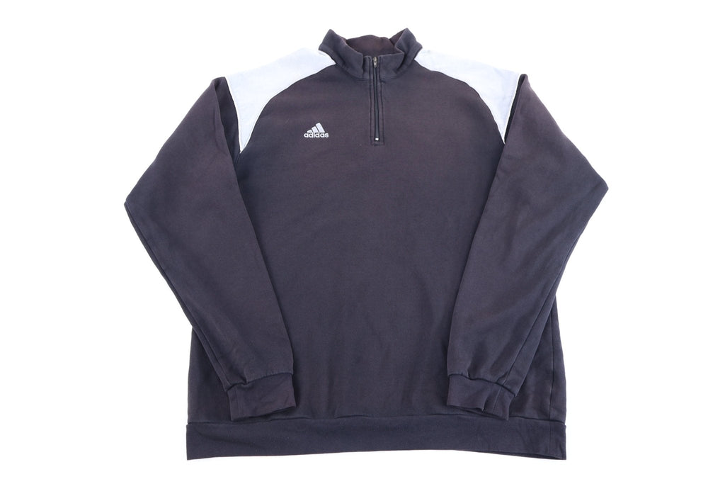 Vintage Adidas Soccer Black Quarter Zip Pullover product image 1