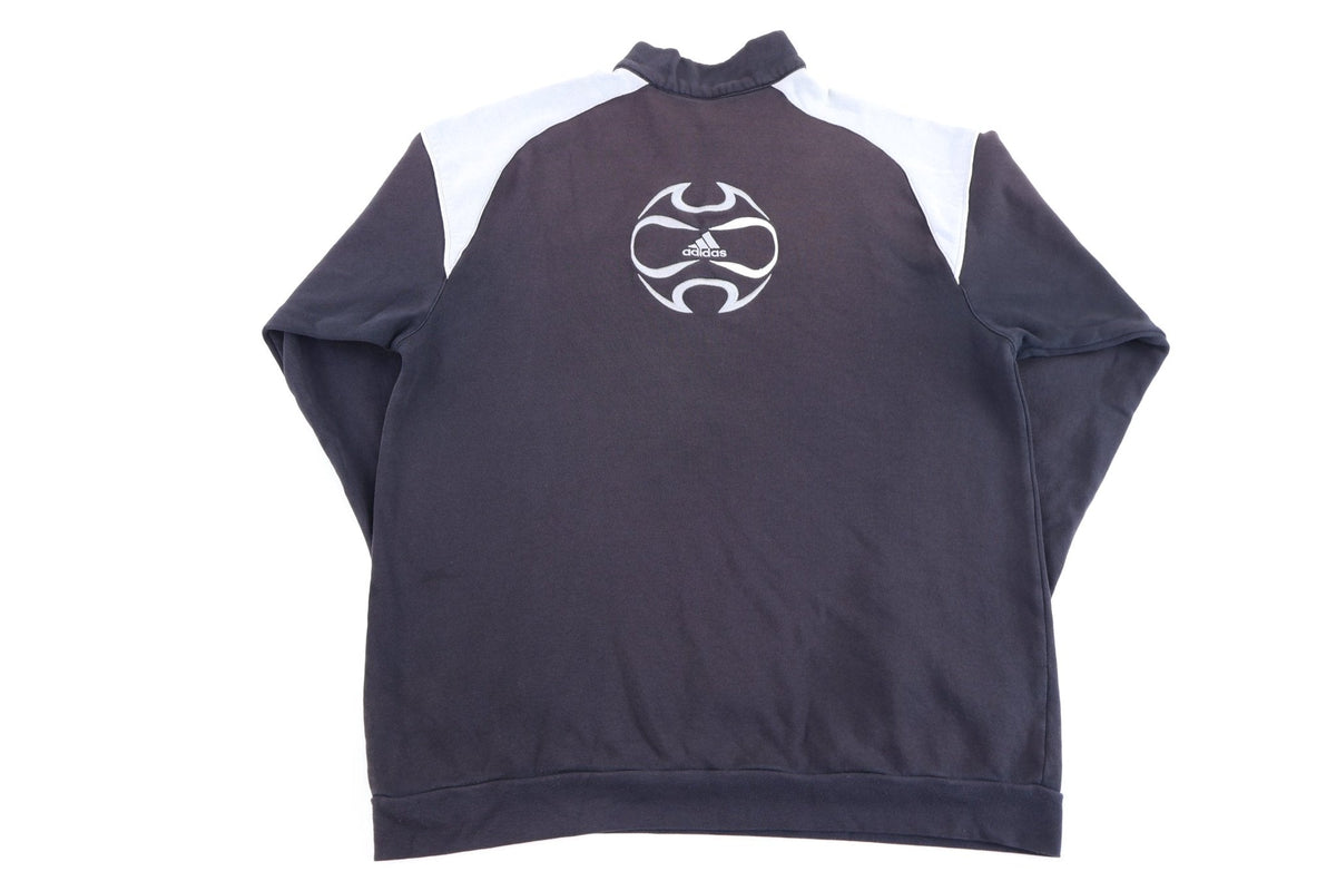 Vintage Adidas Soccer Black Quarter Zip Pullover product image 2