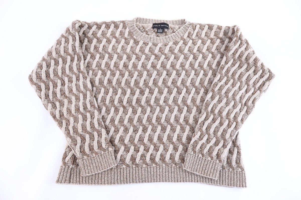 Vintage Croft & Barrow Multipattern Knit Sweater