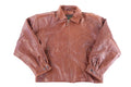 Vintage Midway Dark Brown Full Zip Leather Jacket product image 1