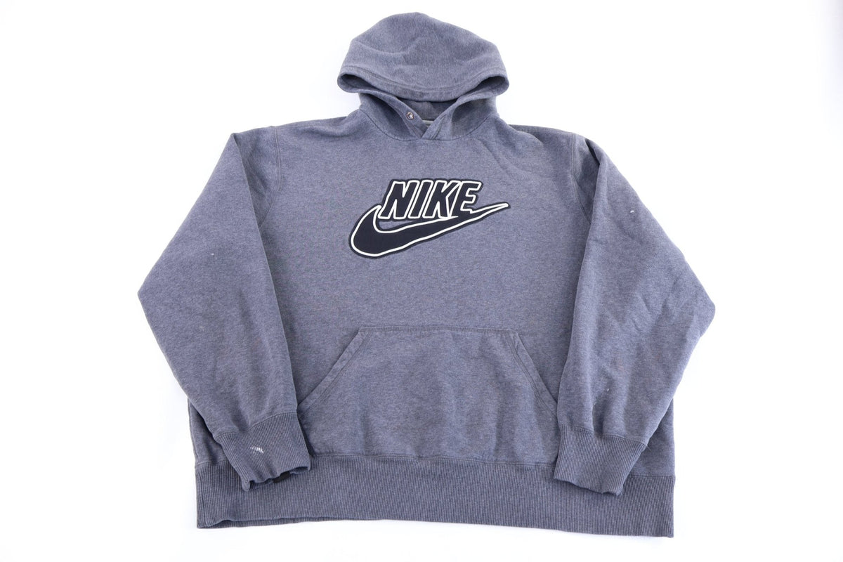 Vintage Nike Embroidered Grey Pullover Hoodie product image 1