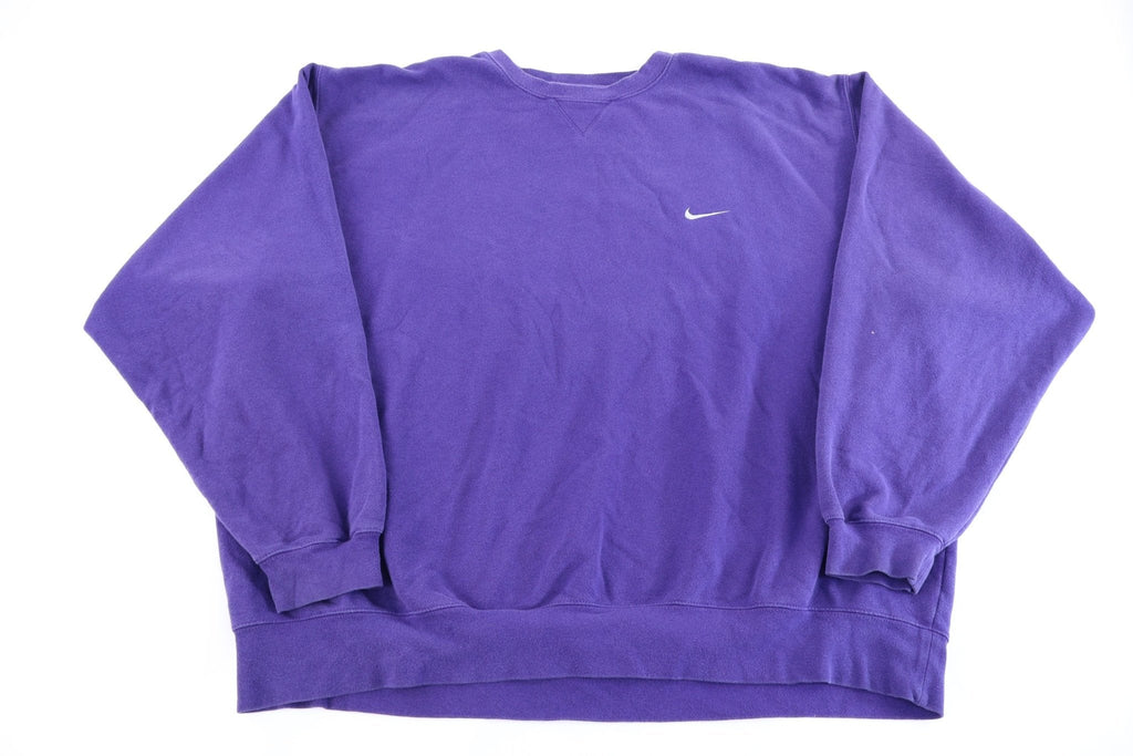 Vintage Nike Embroidered Logo Purple Sweatshirt product image 1
