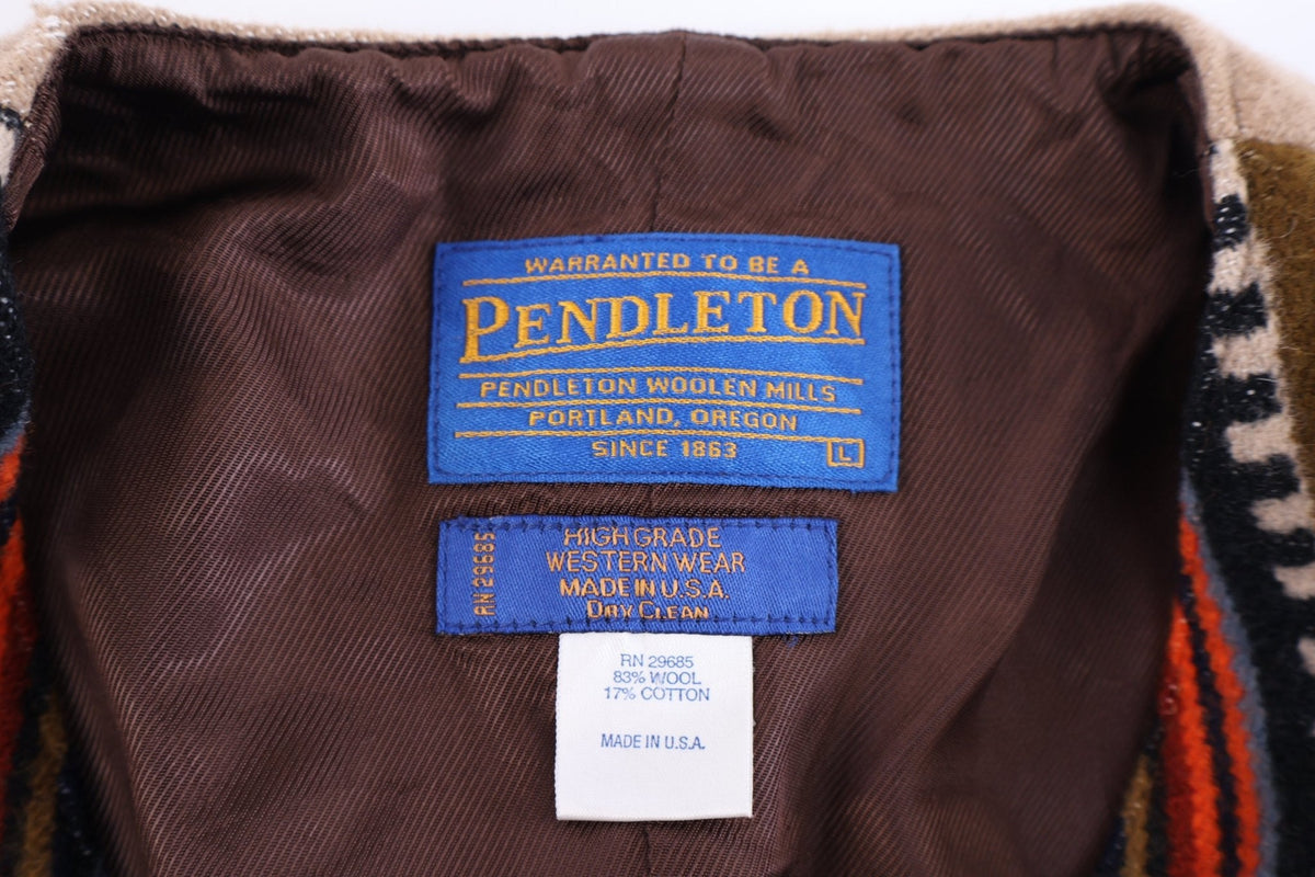 Vintage Pendleton Woolen Mills Western Pattern Vest