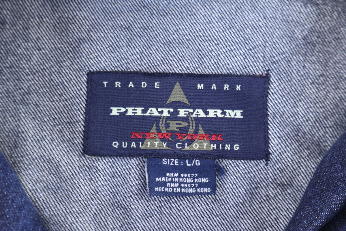 Vintage Phat Farm Dark Wash Denim Jacket product image 3