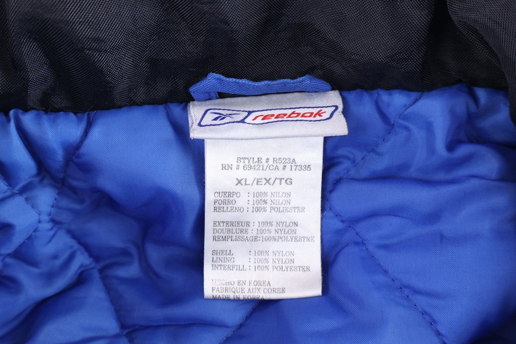 Vintage Reebok NFL Embroidered Logo Full Zip Puffer Jacket product image 3