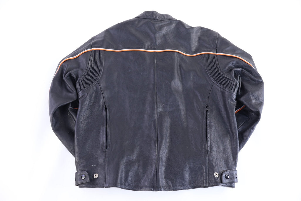 Vintage River Road Black Full Zip Leather Jacket product image 2
