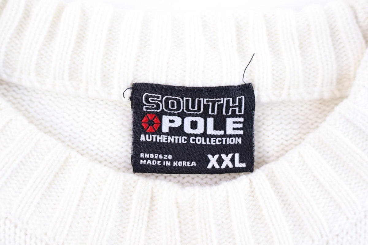 Vintage Southpole Black & White Knit Sweater