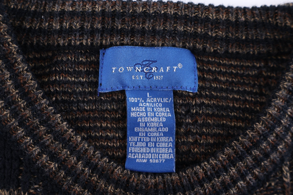 Vintage Towncraft Multipattern Knit Sweater