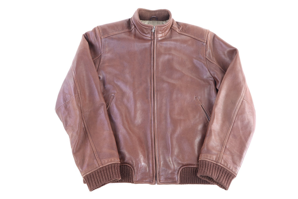 Vintage Wilsons Leather Brown Full Zip Jacket product image 1