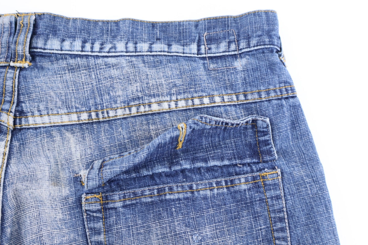 Y2K Kani Gold Medium Wash Denim Shorts product image 3