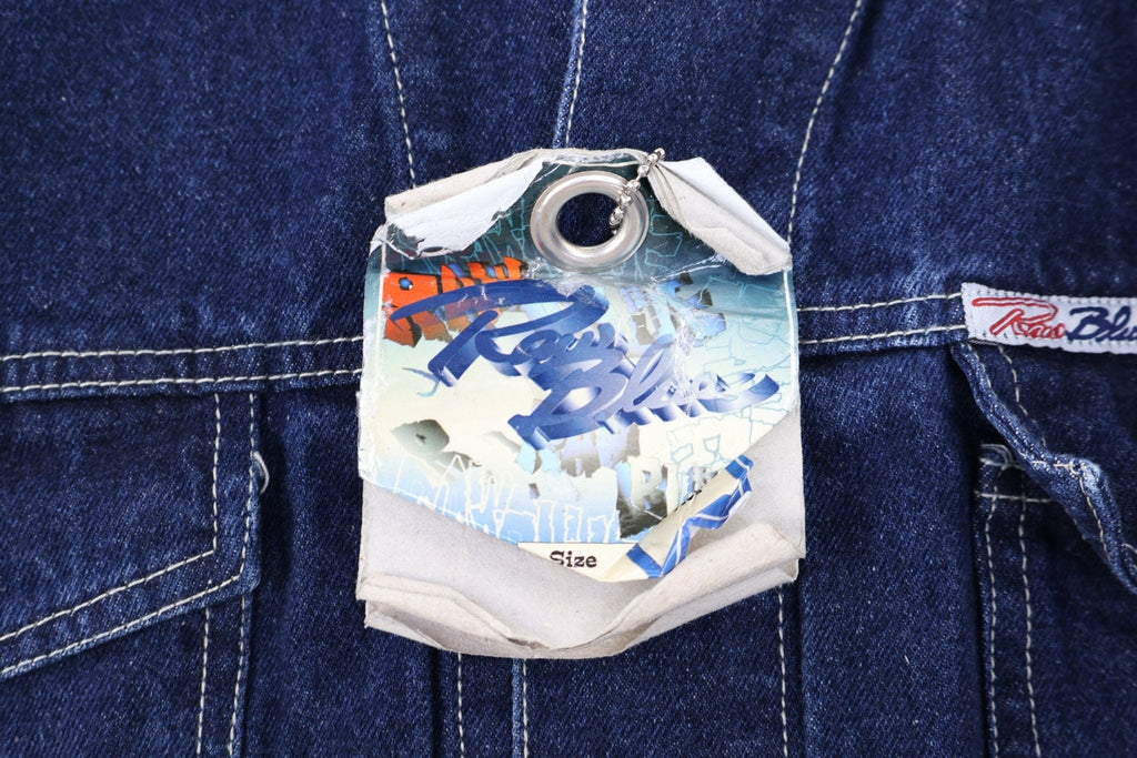 Y2K Raw Blue Rugged Wear Denim Jacket product image 3