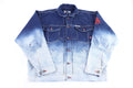 Y2K Raw Blue Rugged Wear Denim Jacket product image 1