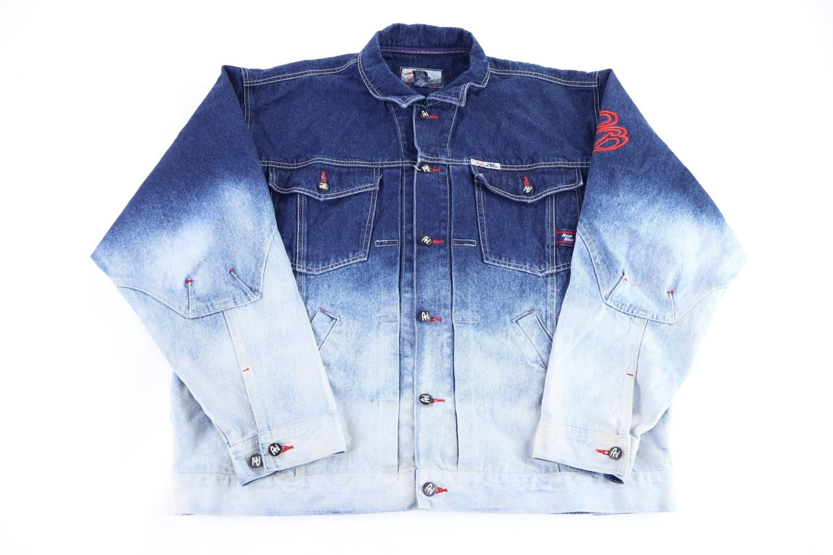 Y2K Raw Blue Rugged Wear Denim Jacket product image 1